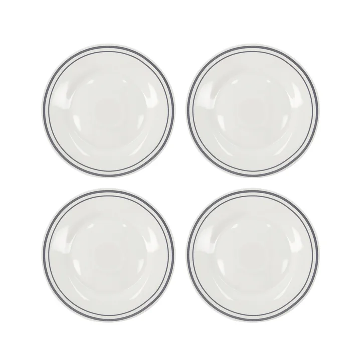 Nicolas Vahé - Bistro Teller Ø 23 cm, grau (4er-Set)