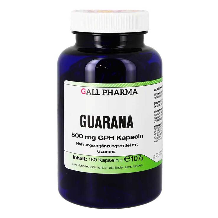 Guarana 500 mg GPH Kapseln, 180 St