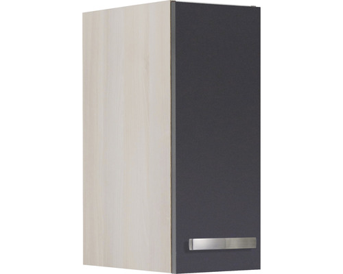 Optifit wandkast Porto220 BxDxH 30x34,6x57,6 cm antraciet mat gedemonteerd scharnier omkeerbaar (links of rechts te monteren)
