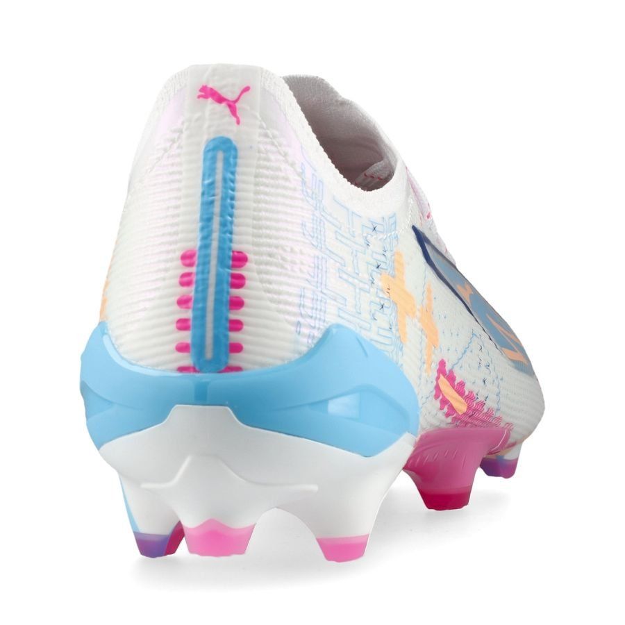 PUMA Ultra 5 Ultimate FG Volume Up - Blanc/Bleu/Poison Pink/Fizzy Melon