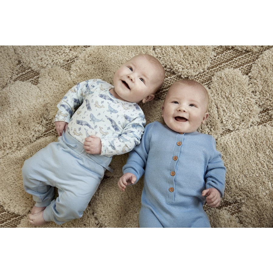 Fixoni Overall Bamboo Knit Blue Fog