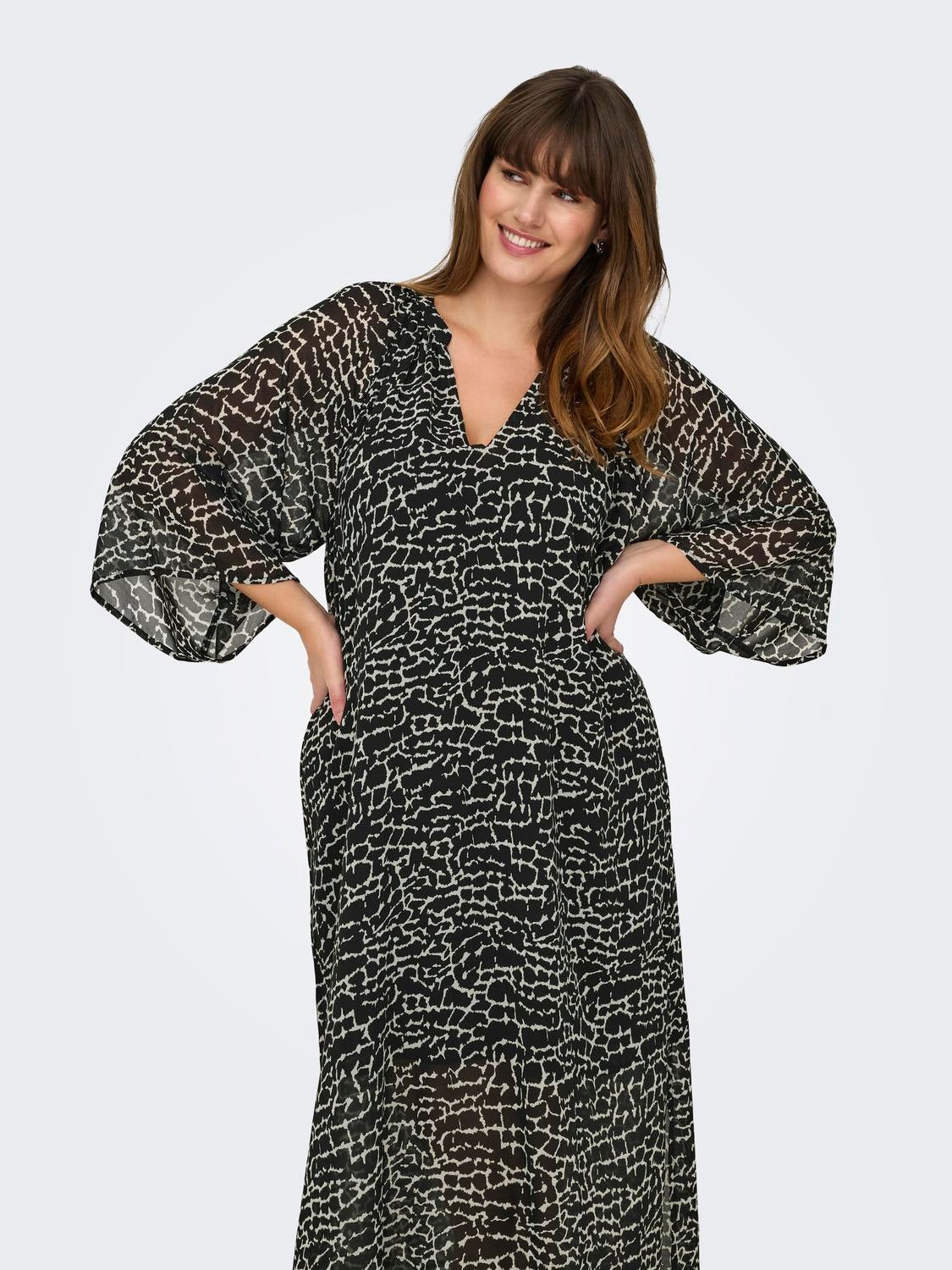 CARMIL Langes Kleid Black