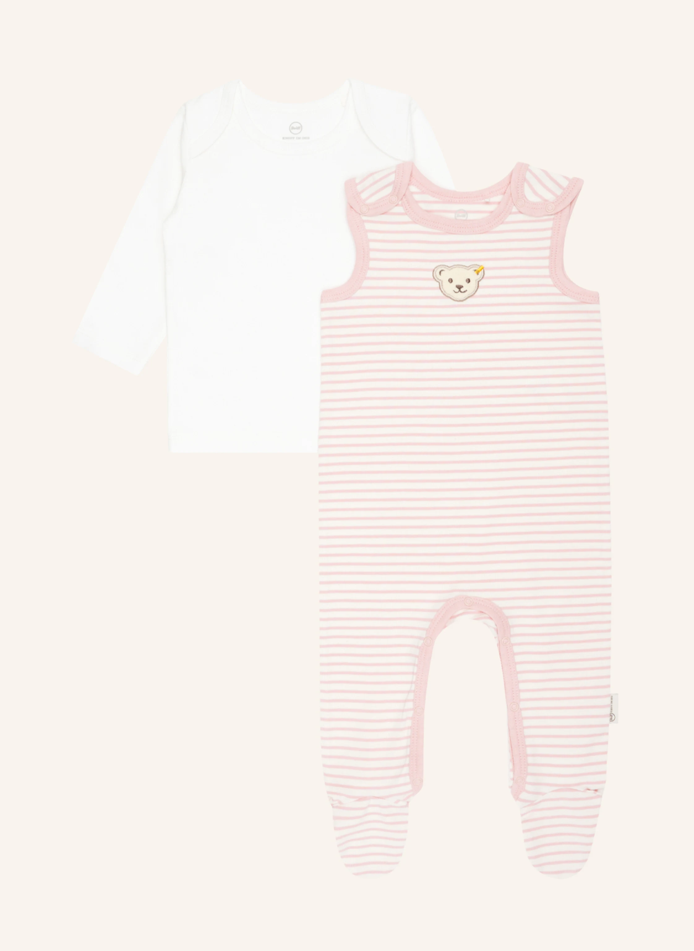 Steiff Set WELLNESS: Strampler + T-Shirt