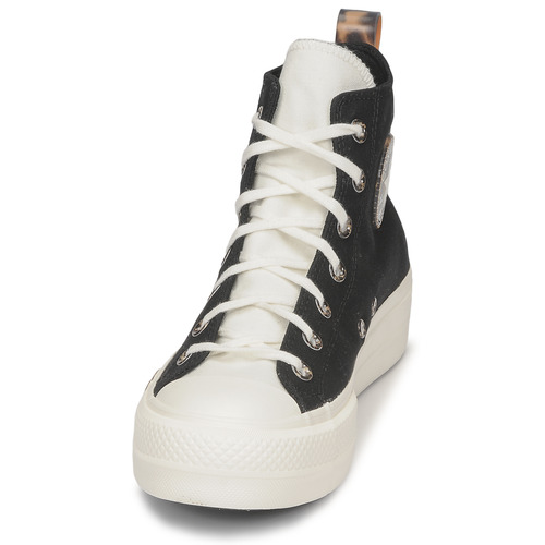Converse - CHUCK TAYLOR ALL STAR LIFT PLATFORM TORTOISE - Noir / Blanc