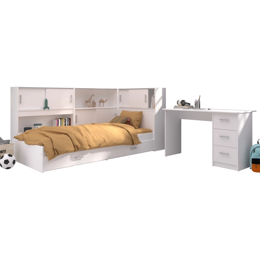 Parisot Kinderzimmer 3-tlg Snoop 2 Weiß Weiß