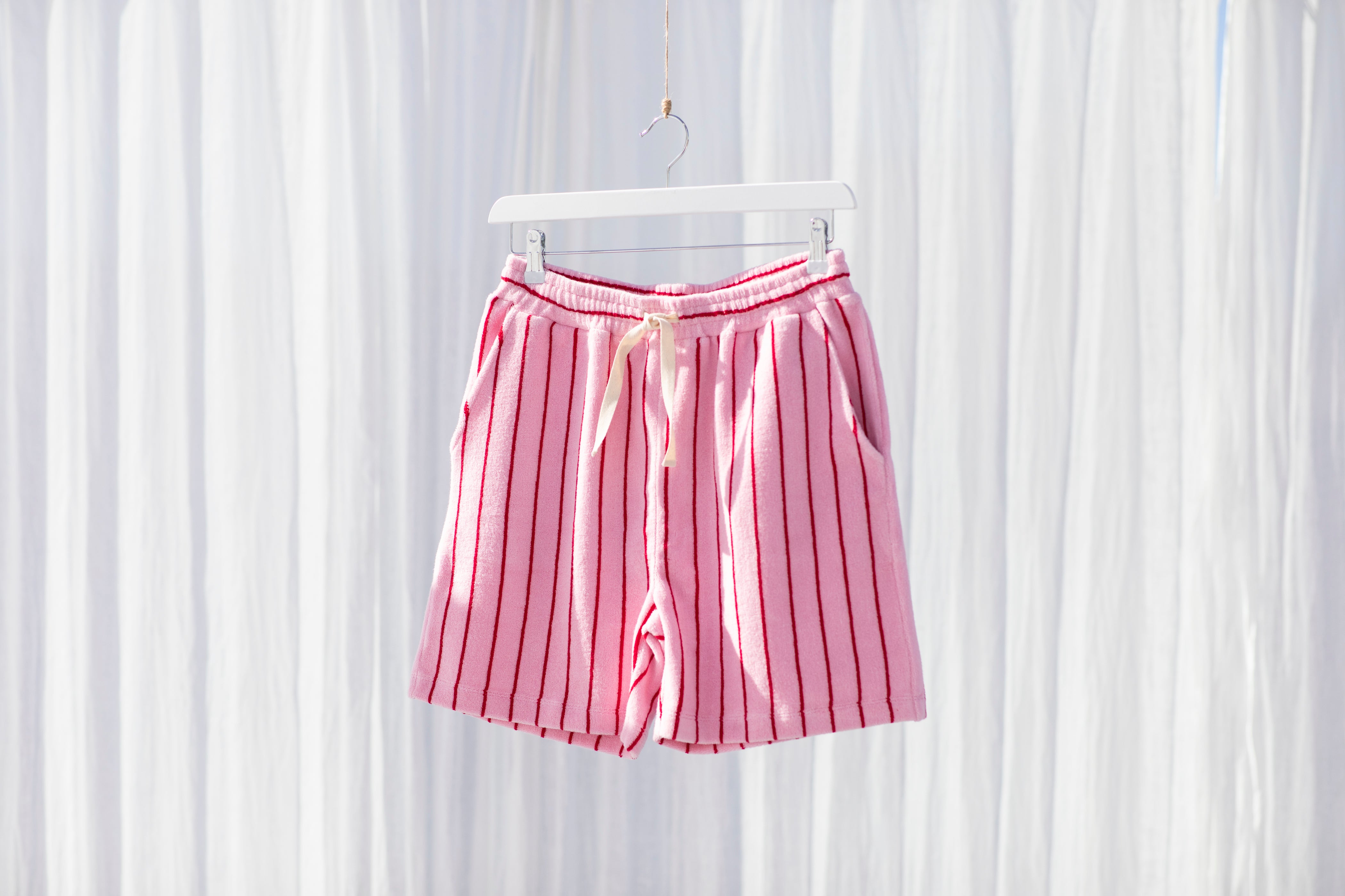 Bongusta  Naram Knitted shorts - Baby Pink & Ski Patrol