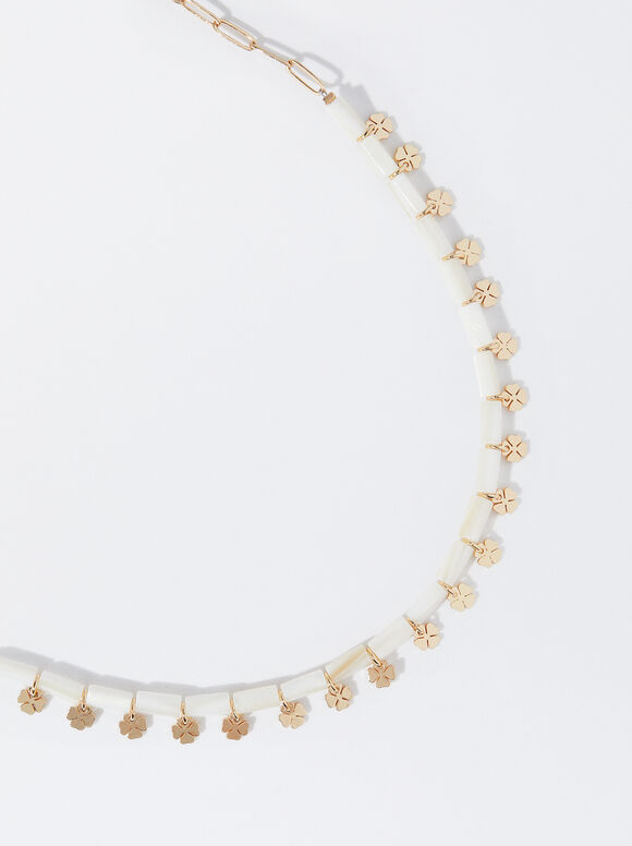 Colar com Trevo - Dourado