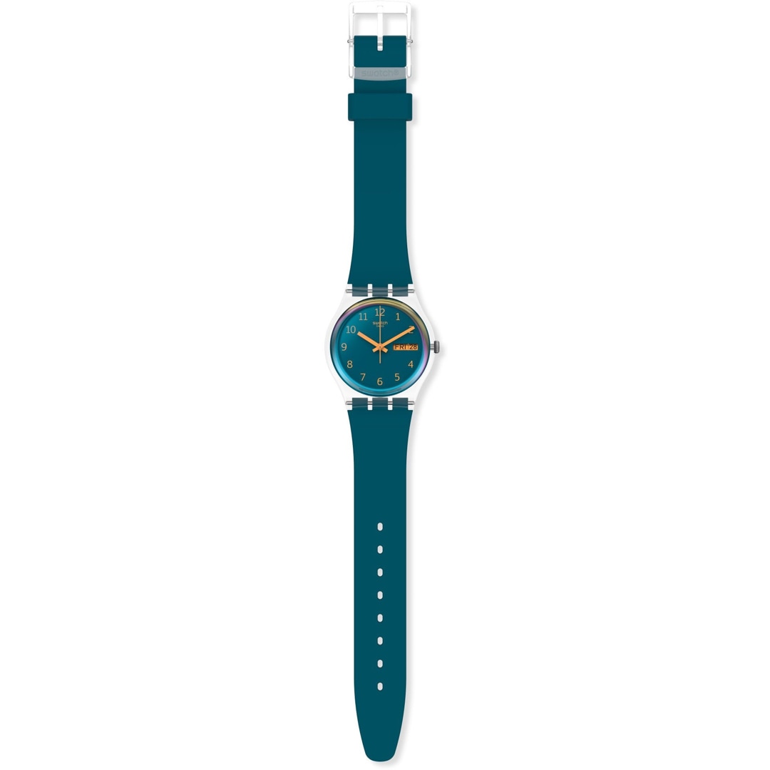 Swatch Original 34 Blue Away Day Date