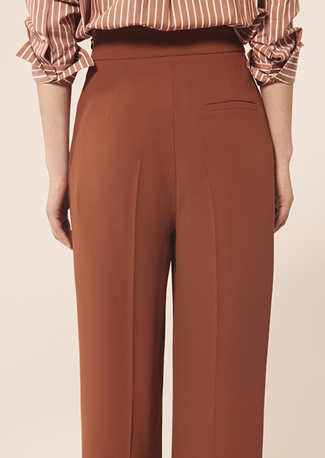 Pantalon Pilarmarron en crêpe