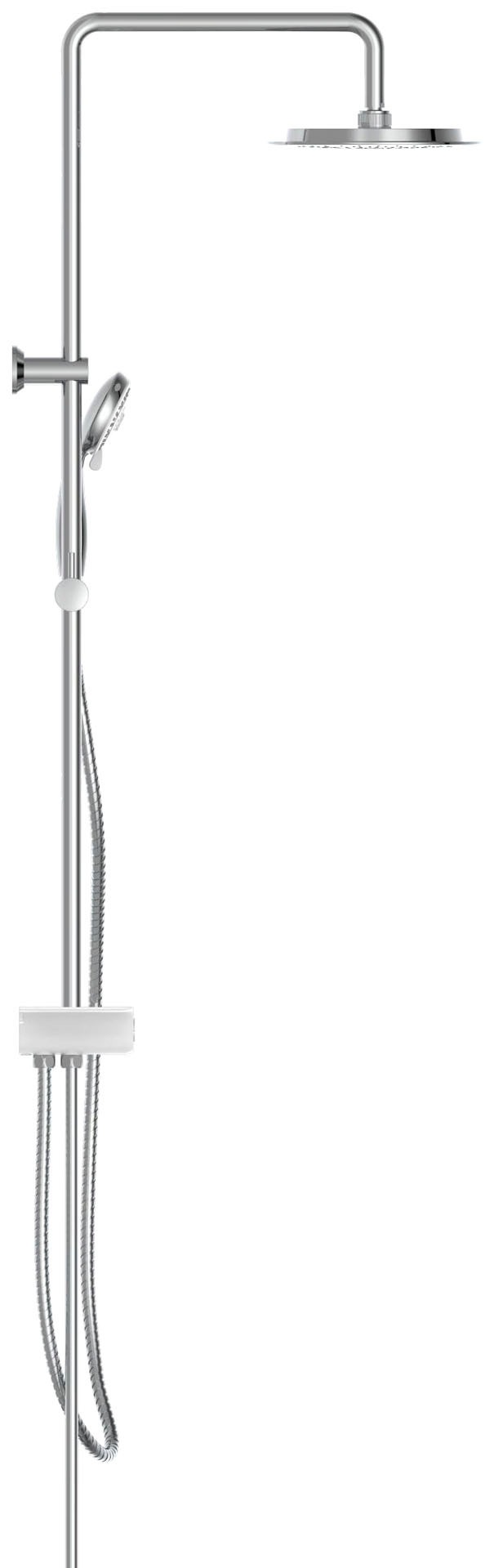Schütte Brausegarnitur »Aquastar« Regendusche ohne Armatur, Duschsystem mit Ablage, mit 5 Funktionen