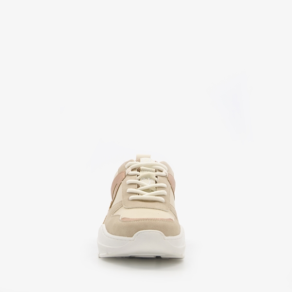 Supercracks dames dad sneakers beige