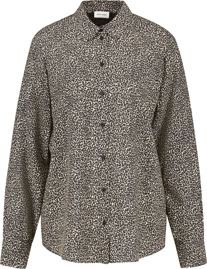 Gerry Weber BLOUSE 1/1 SLEEVE Black/beige mini leo