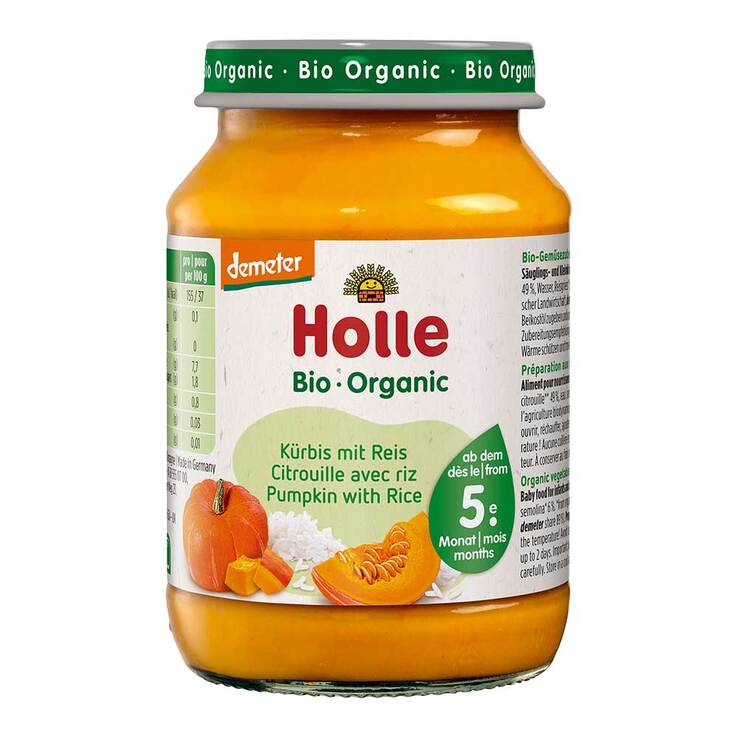 Holle Kürbis mit Reis, 190 g
