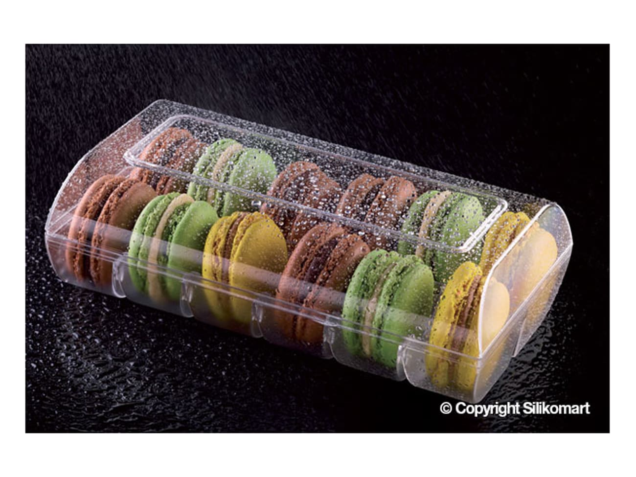 Boîte à macarons Macado - pour 12 macarons - transparente - Silikomart