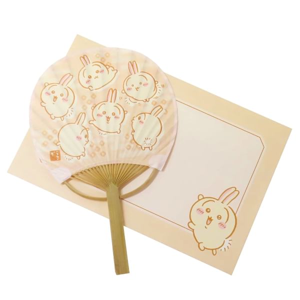 Ensky - Chiikawa Hand Fan Greeting Card (Usagi)