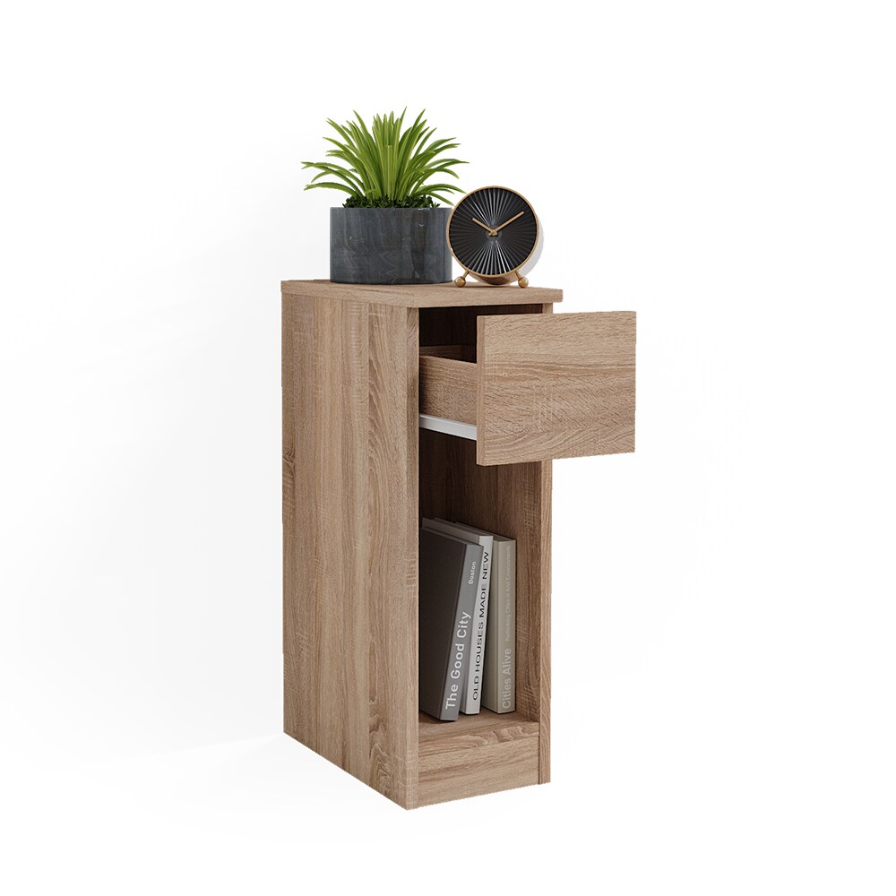 Vicco Nachttisch Enton sonoma, Schlafzimmerkommode 20x60 cm