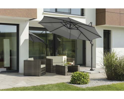 Schneider Rhodos Junior parasol Ø 300 cm antraciet