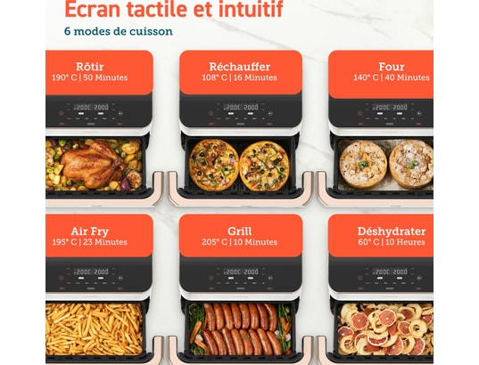 COSORI - Friteuse à air chaud Dual Blaze Twinfry Chef Edition - coloris blanc