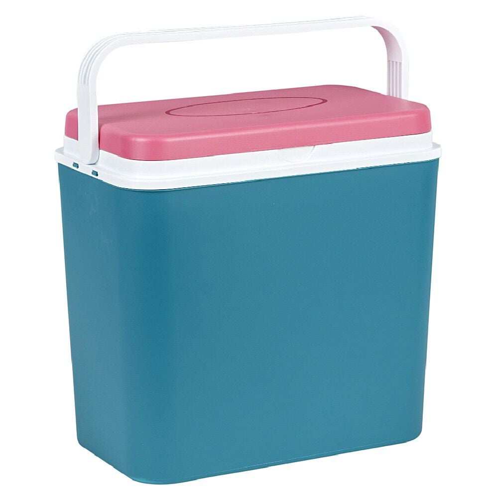 Glacière Atlantic avec couvercle 24 L bleu blanc rose