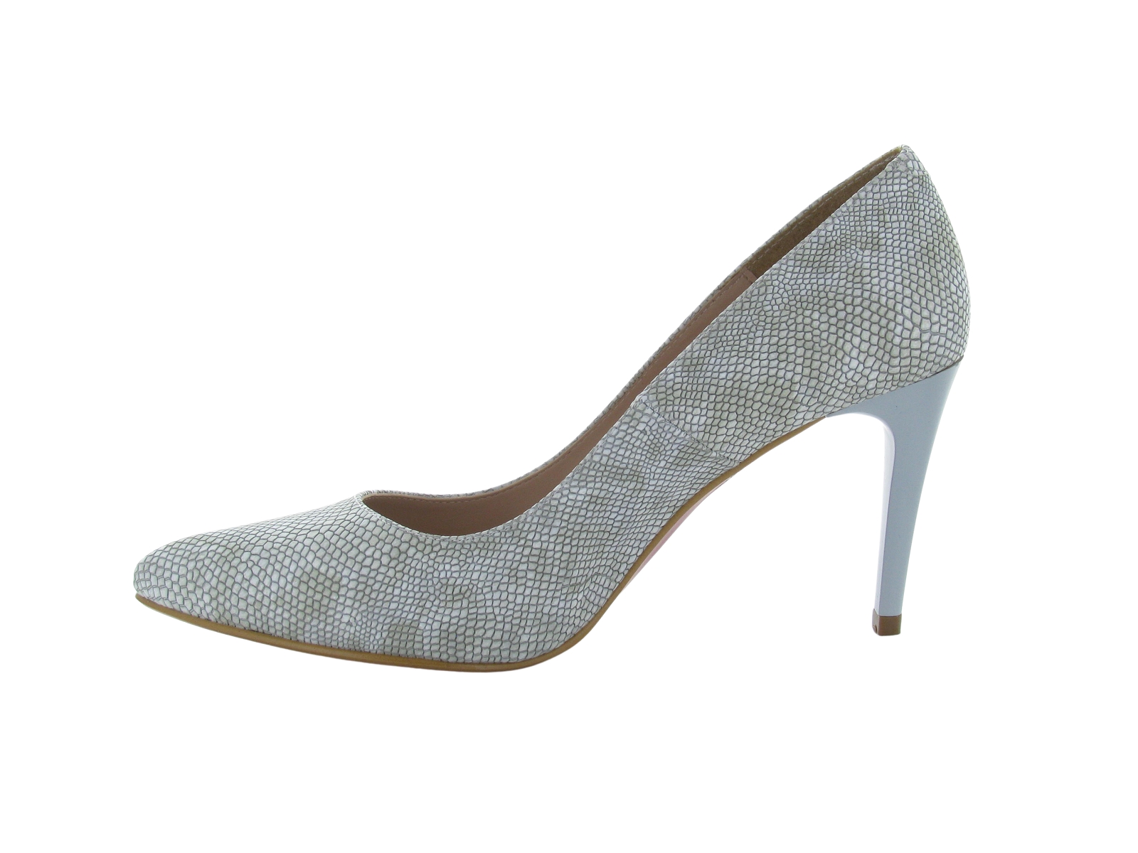 Giulia-REGINE Synthétique Blanc-Gris