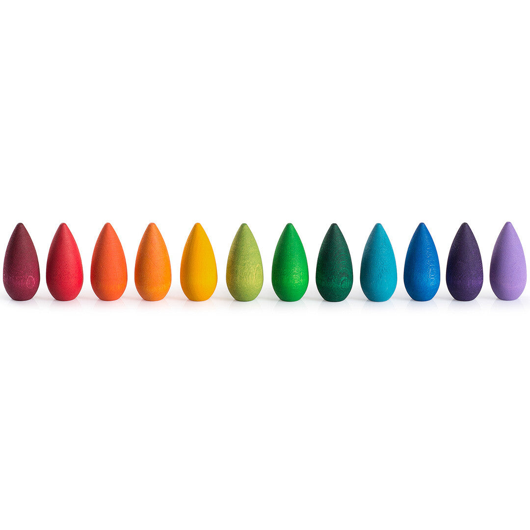 Grapat sneeuwvlokken regenboog - 36st