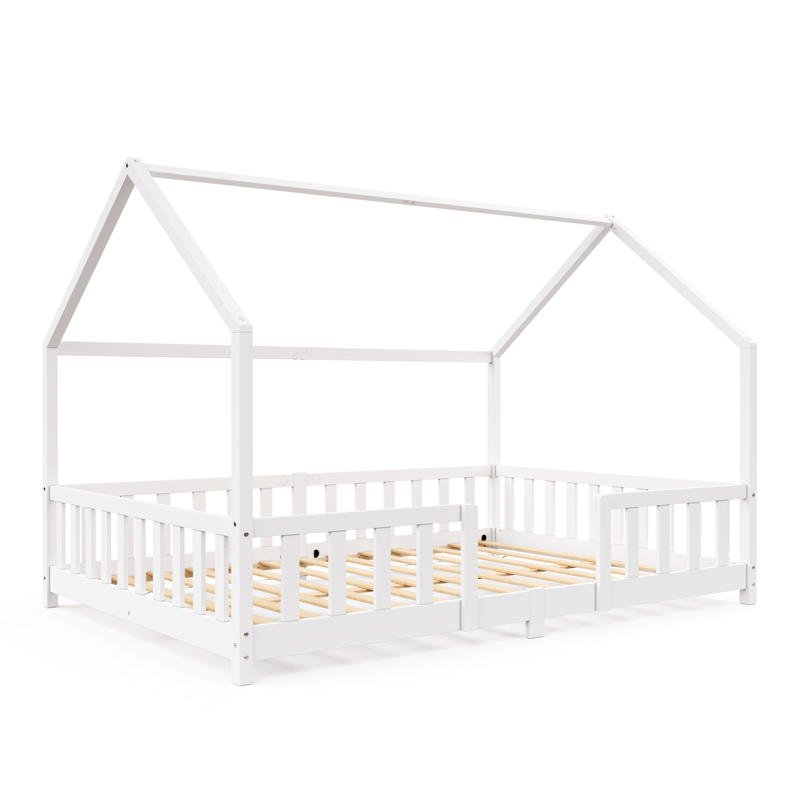 Kinderbett MAISON 140 x 200 cm weiss