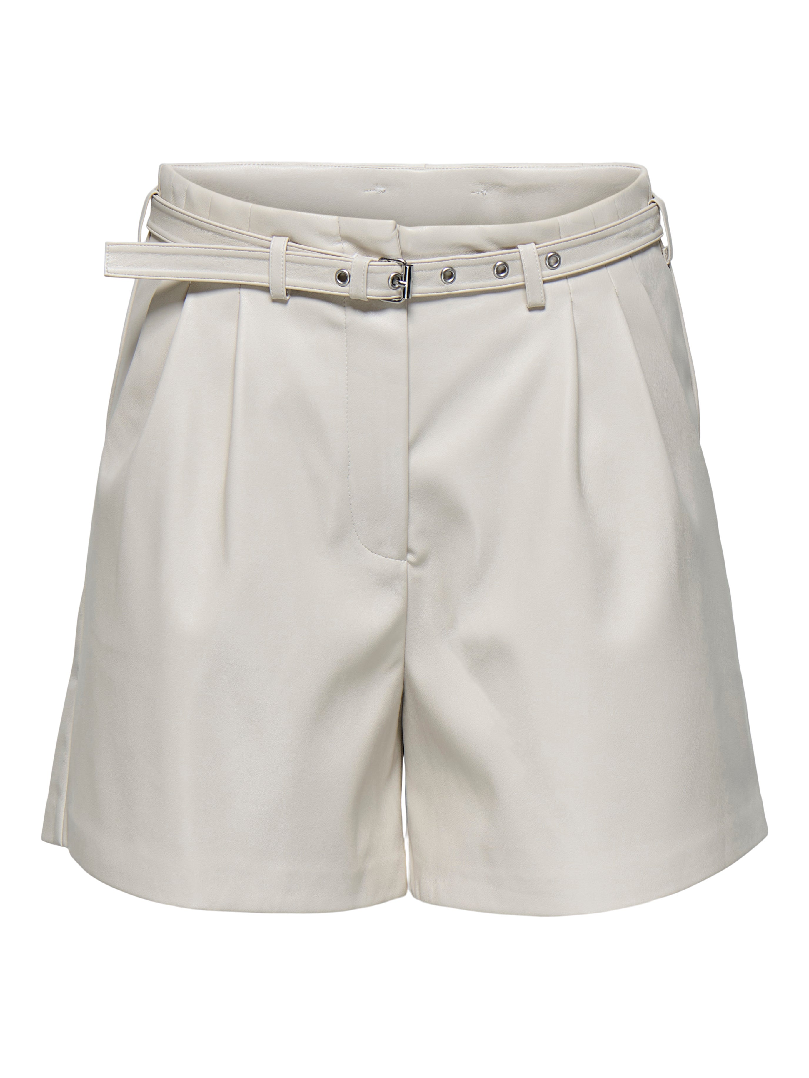 ONLHEIDI Mittlere Taille Normal geschnitten Shorts in Lederoptik Pumice Stone