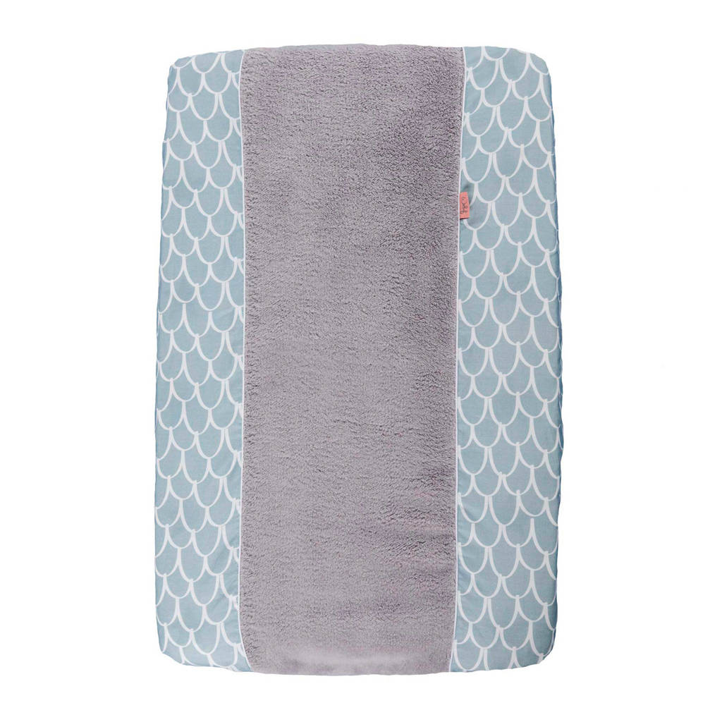 Fly High aankleedkussenhoes dusty blue-white