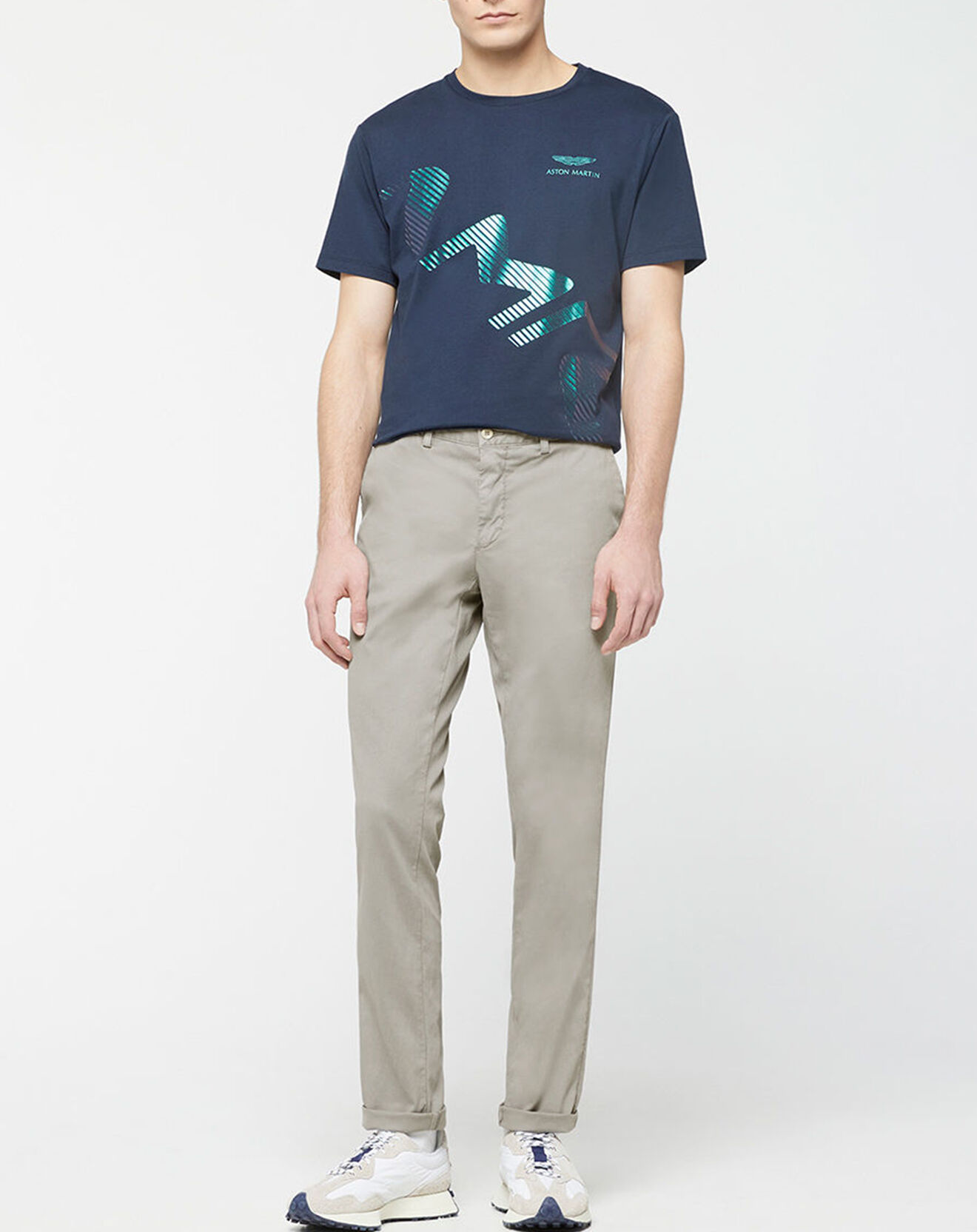 Hackett London Pantalon Chino Slim Fit Texturé gris