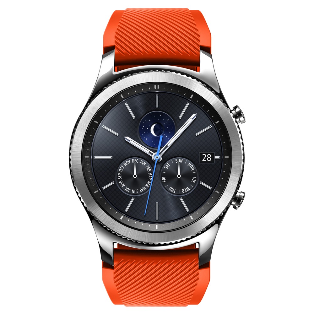 Samsung Galaxy Watch 46mm / Gear S3 Classic / S3 Frontier Ersatz Sport Silikon Armband - Orange