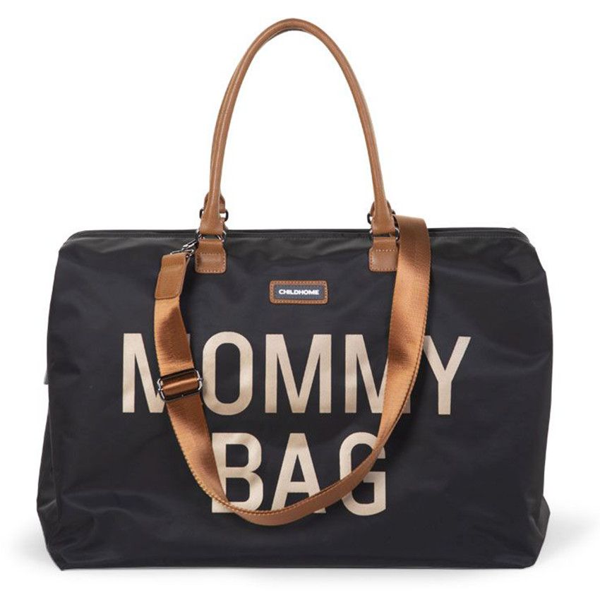 Sac à langer Mommy Bag - Noir/Or - Ecru