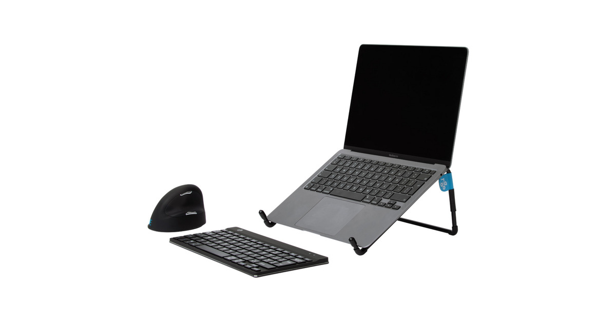 R-Go ToolsSteel Travel Laptopstandaard  (Zwart)