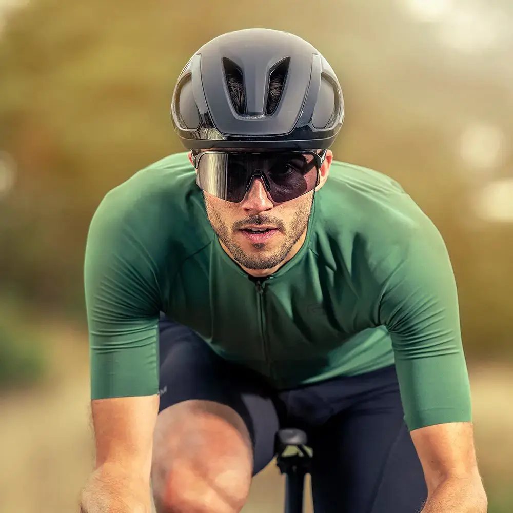 ppeeqq Model-I Fietsbril Glanzend Zwart met Smoke Lens