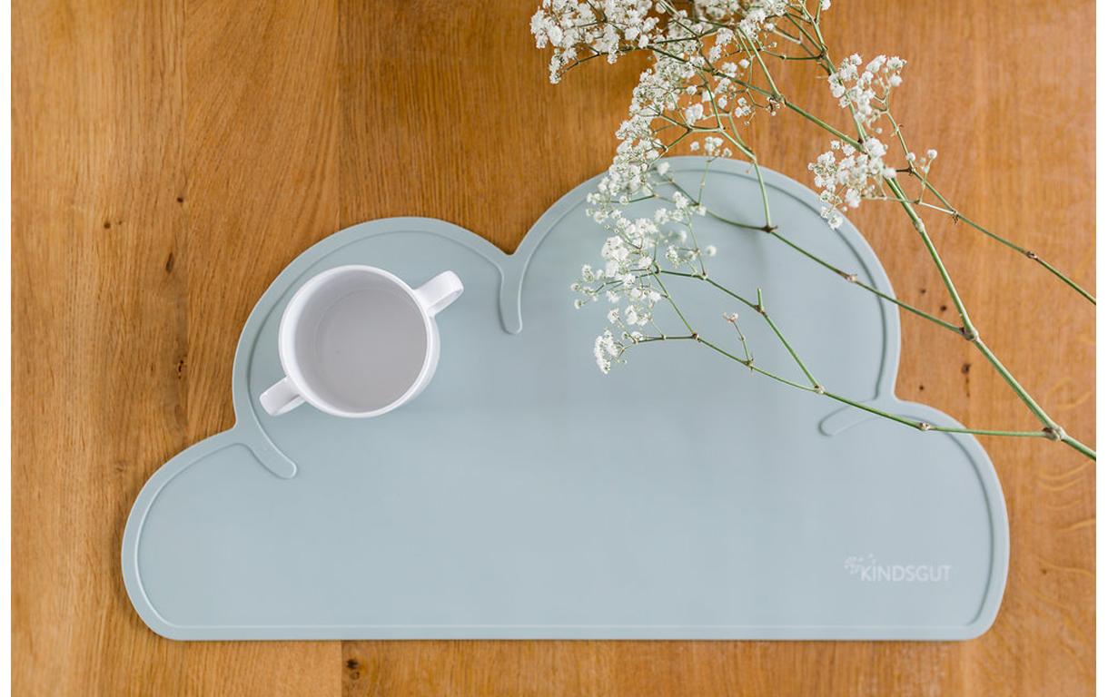 Kindertischset Platzdeckchen AquamarinEsstischunterlage in Wolkenform