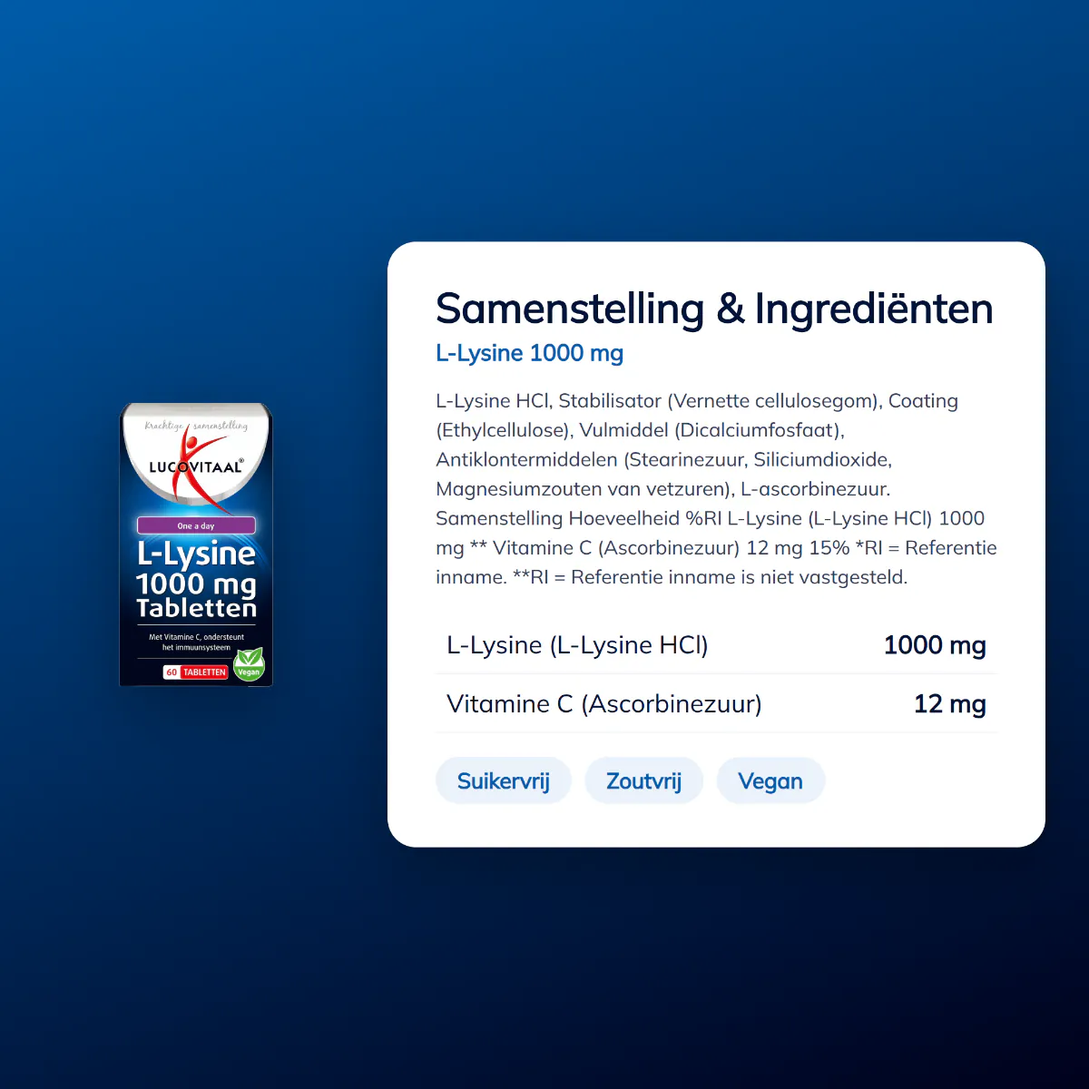 L-Lysine 1000 mg 60 tabletten