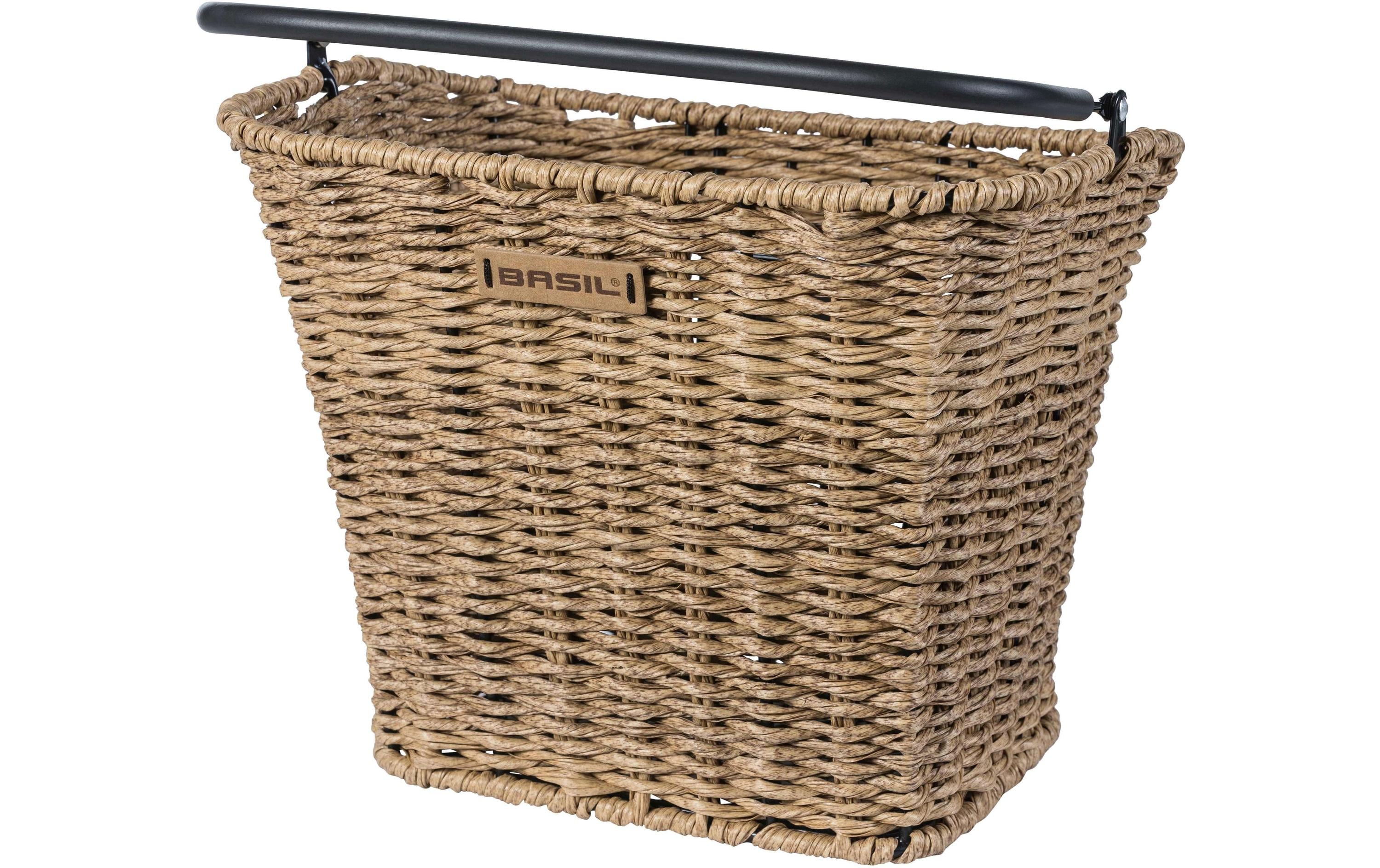 Velokorb Bremen Rattan Look KF BraunFahrradkorb für vorne