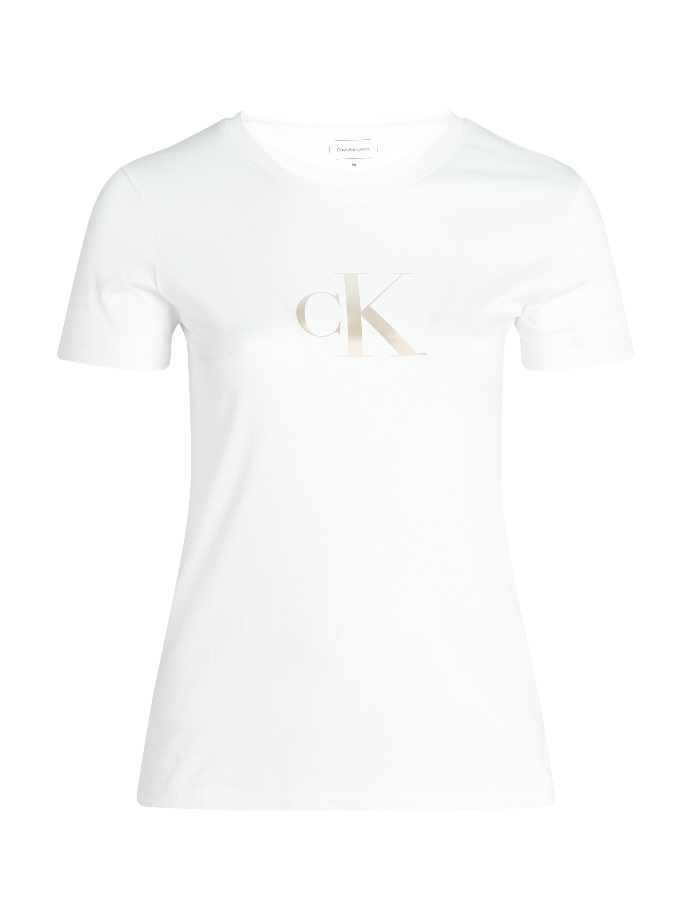 Calvin Klein Jeans Plus T-Shirt »PLUS GRADIENT CK SLIM TEE« in grossen Grössen, Druck mit Farbverlauf