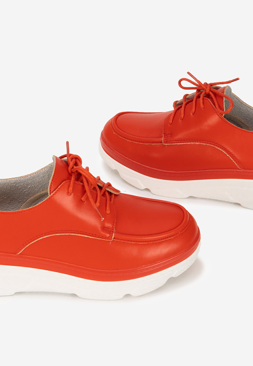 Mocassins pour femme avec lacets rouges Eleonorai