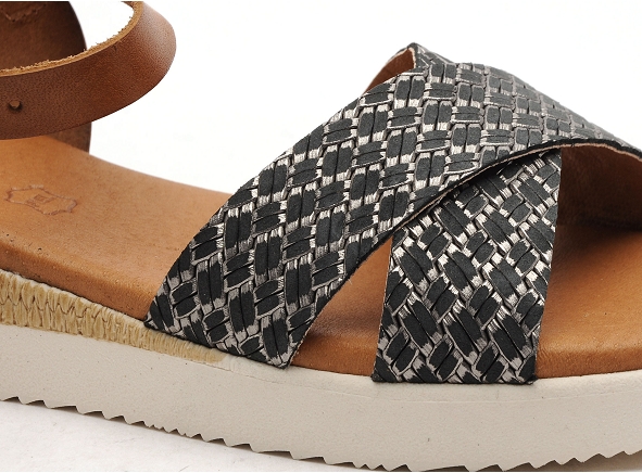 Eva frutos nu pieds plats femme 4278 noir