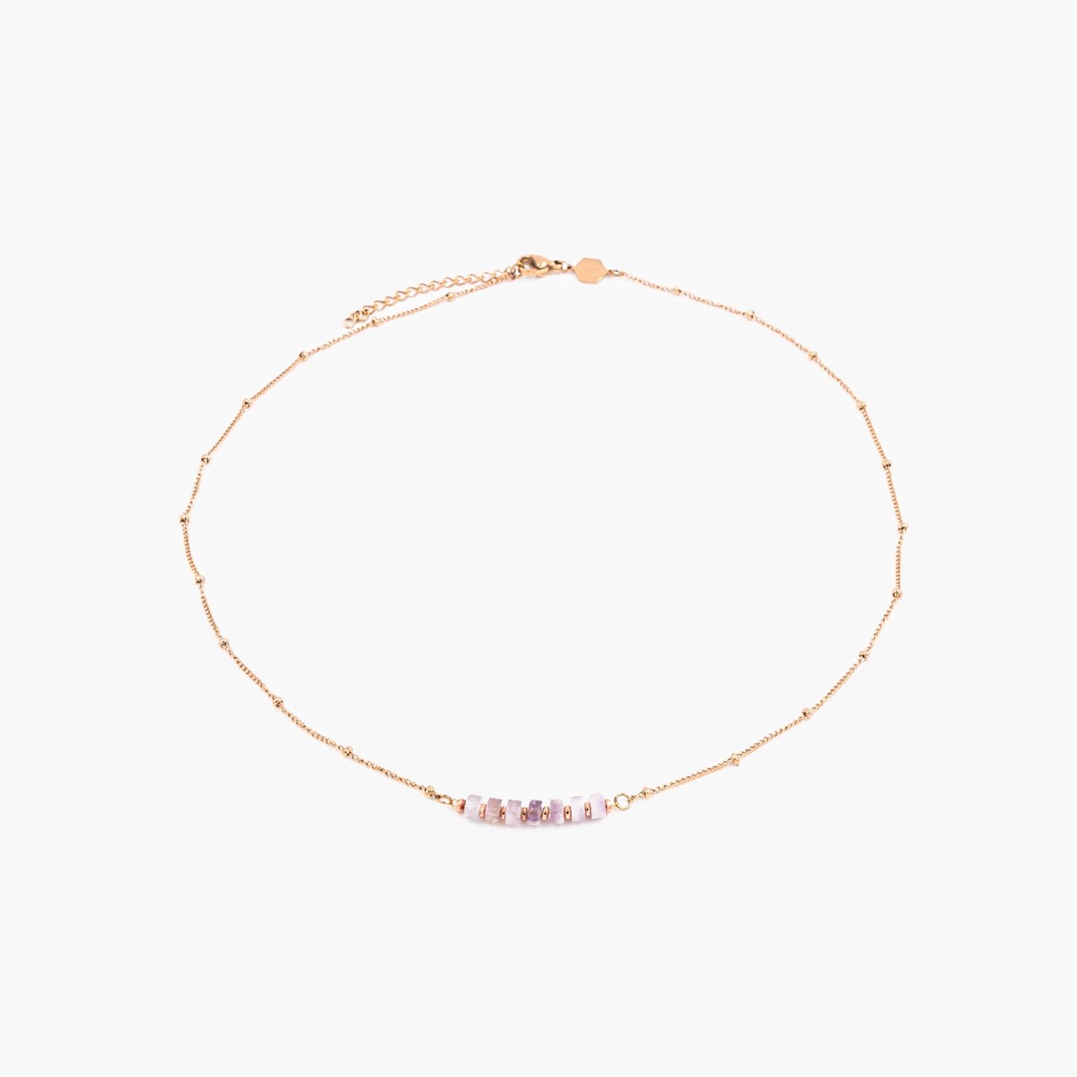 Collier Piana en pierres Améthyste