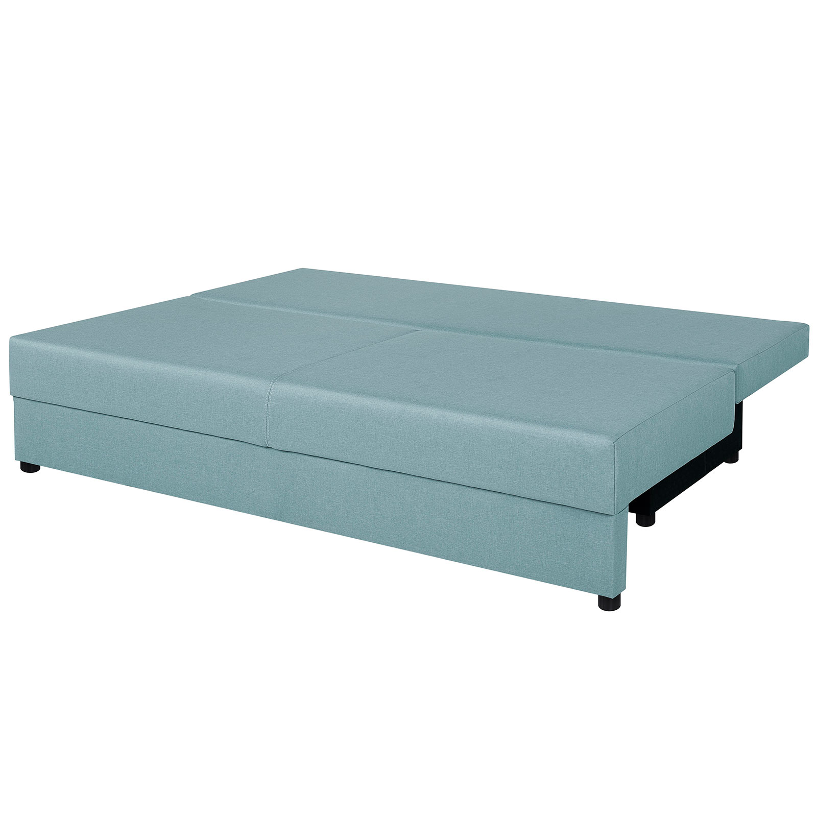 Schlafsofa - mint - Webstoff - Staukasten