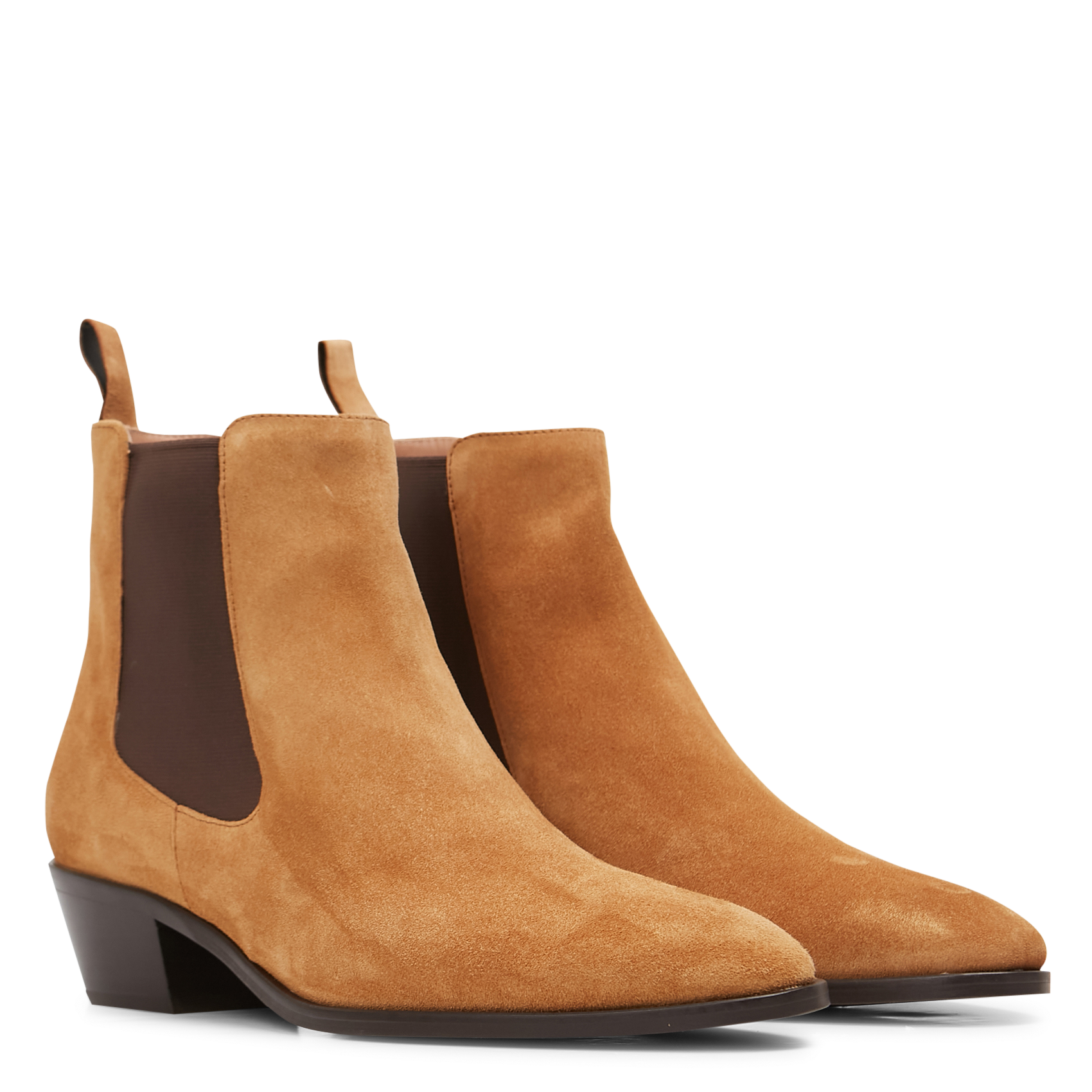 KIM 40 - Boots en cuir velours | Marron