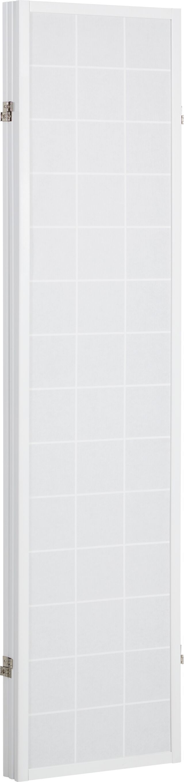 KRISTA Paravent - Weiss / B: 132.0 cm x T: 2.0 cm x H: 178.5 cm
