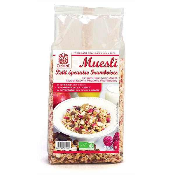 Muesli petit épeautre framboise bio