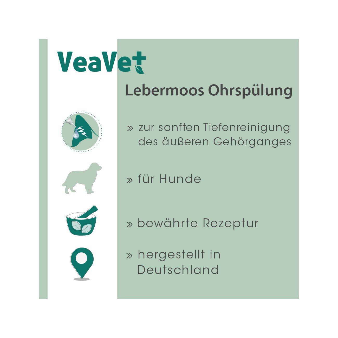 cdVet VeaVet Lebermoos Ohrenspühlung