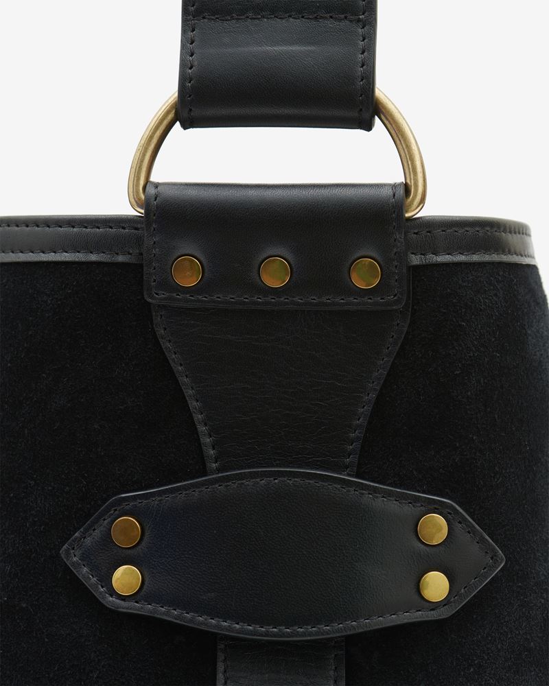 SAC PORTÉ ÉPAULE EN CUIR VELOURS SAMARA