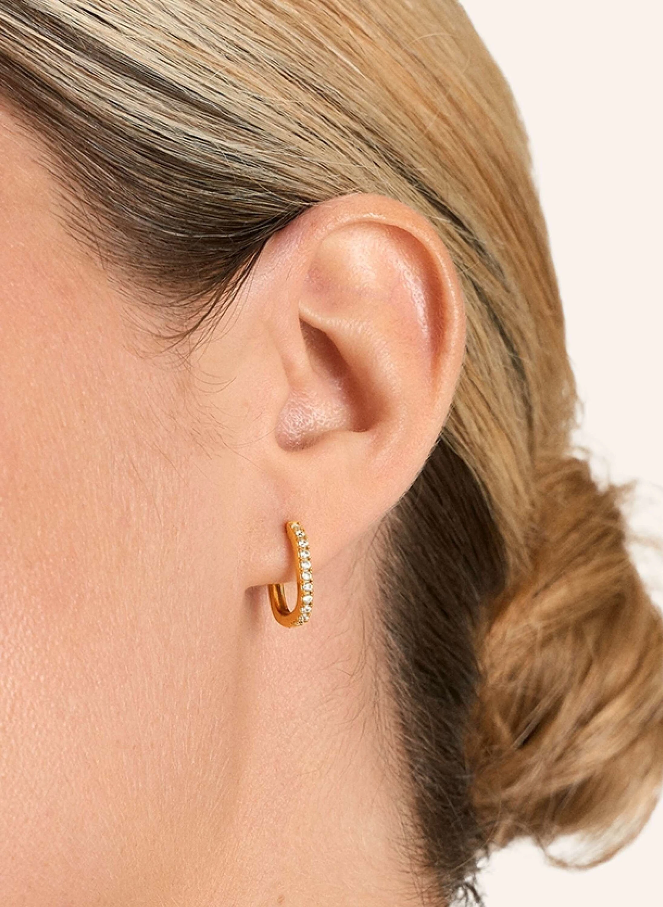 Pompidou Creolen CHLOE SLIM PAVé by GLAMBOU