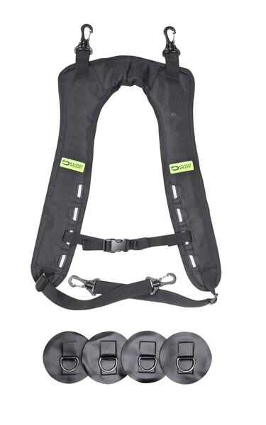 Sangles de transport Float Plus pour Bellyboat avec Pads à coller en D-Ring