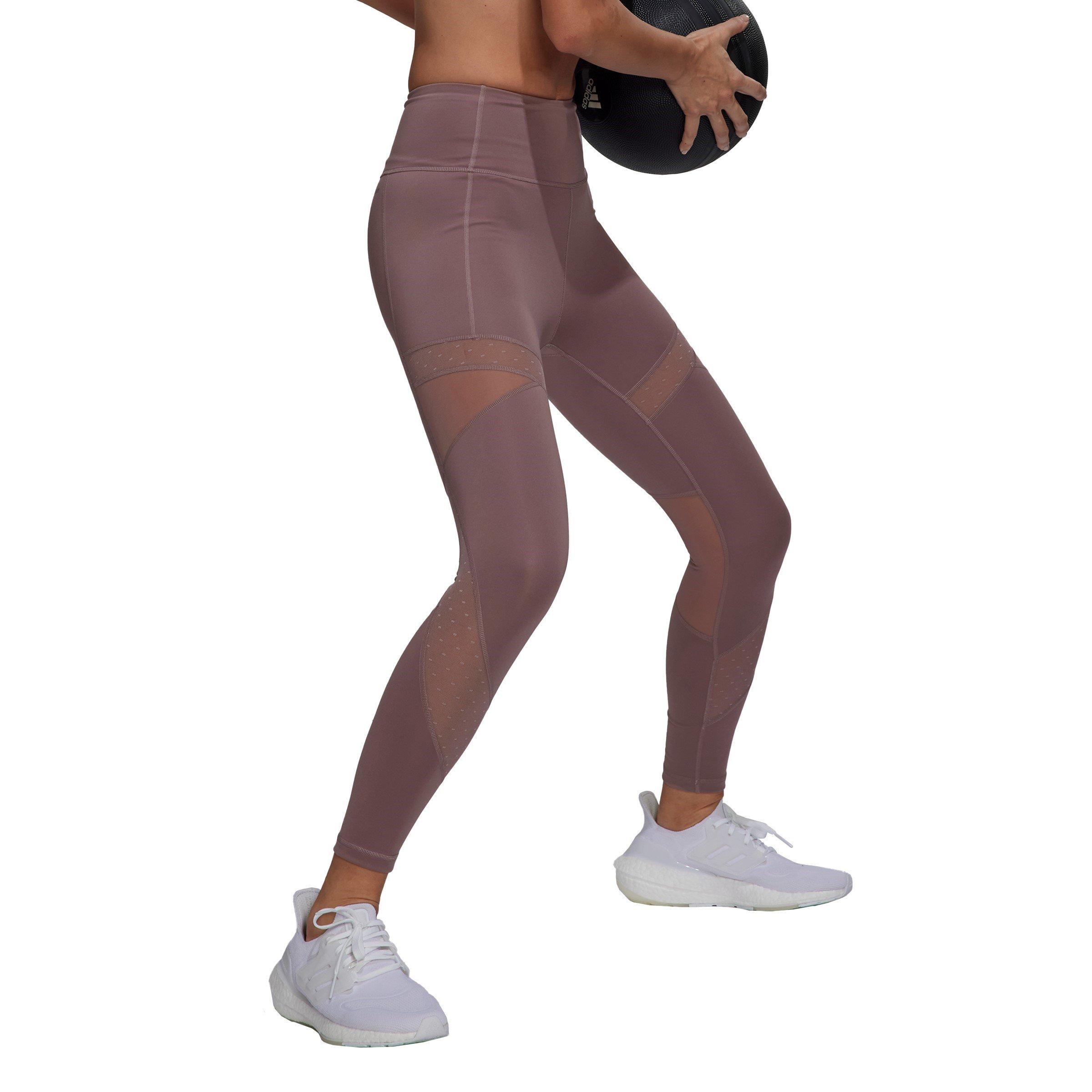adidas Circuit High Waisted 7 8 Mesh Leggings Womens