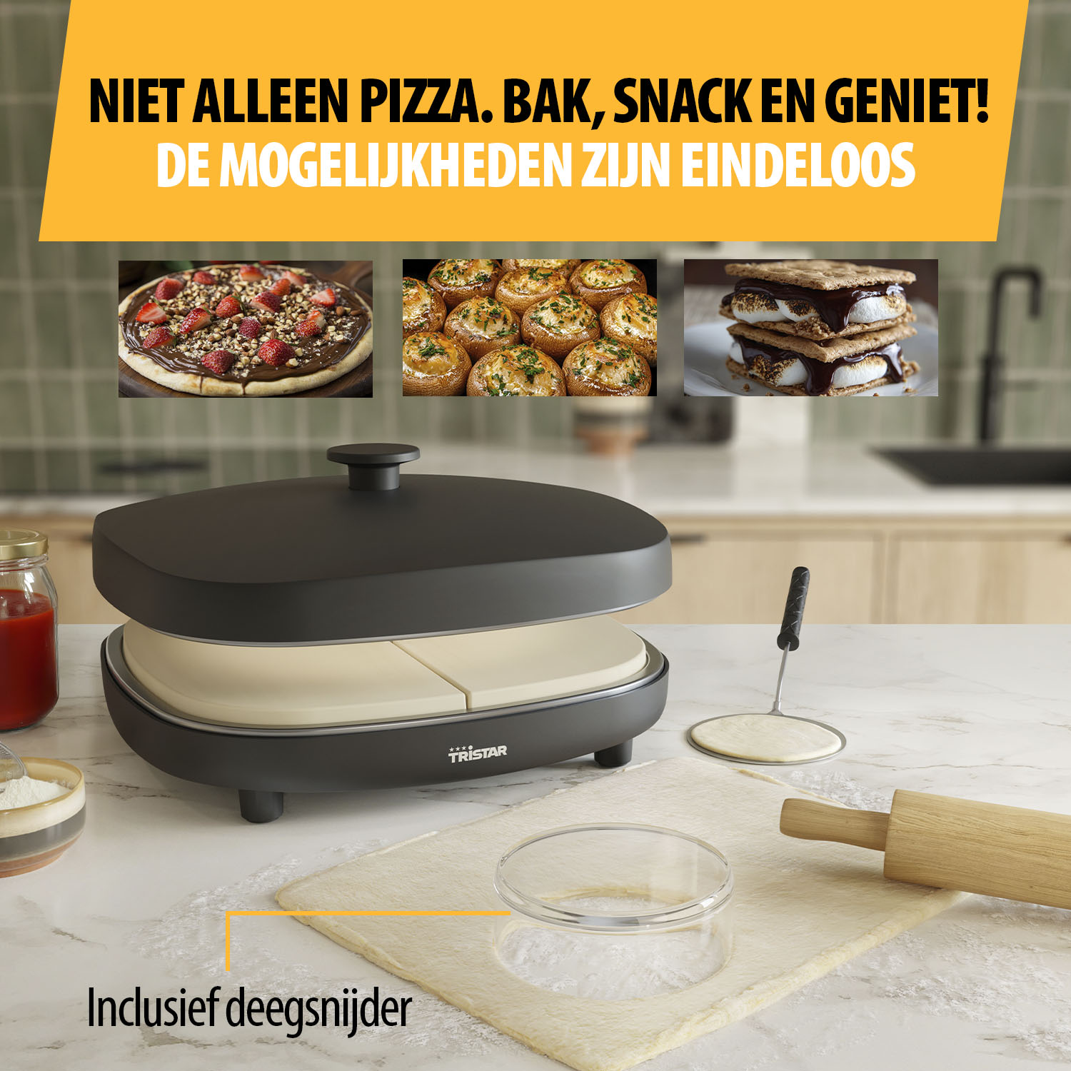 Princess PZ-9176 Pizza Family 6 gourmetset